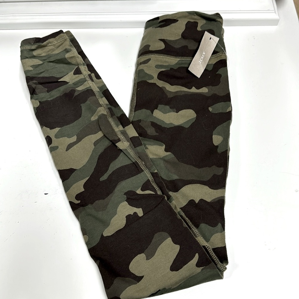 NWT J.Crew Camo High Waisted Leggings